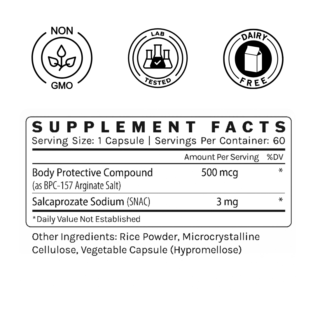 BPC-157 500MCG Capsules